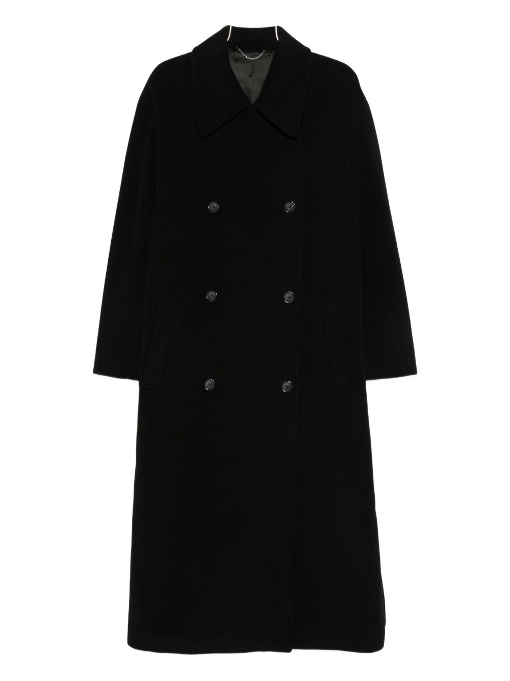 double-breasted buttoned coat - 1