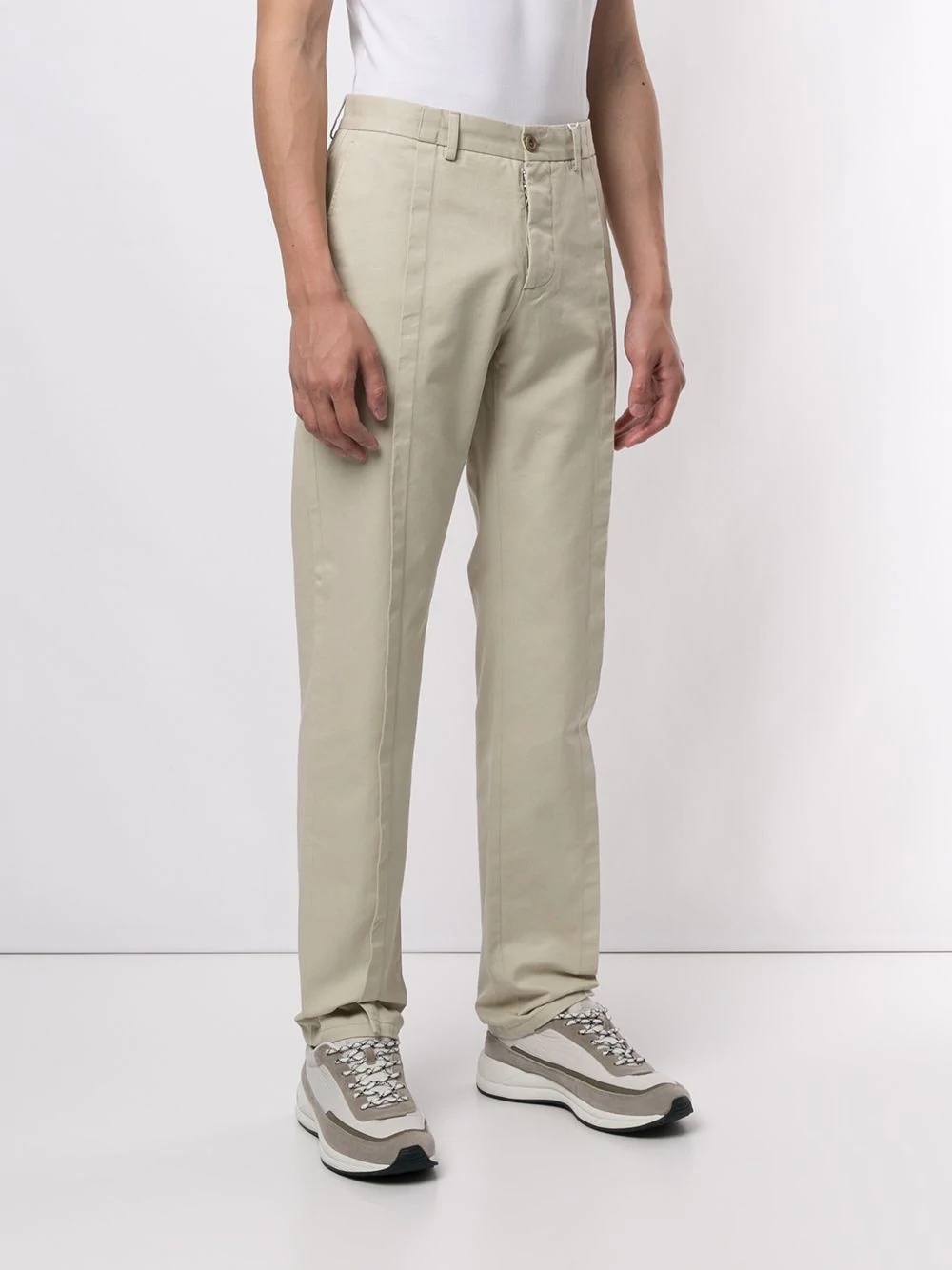 front flap chino trousers - 3