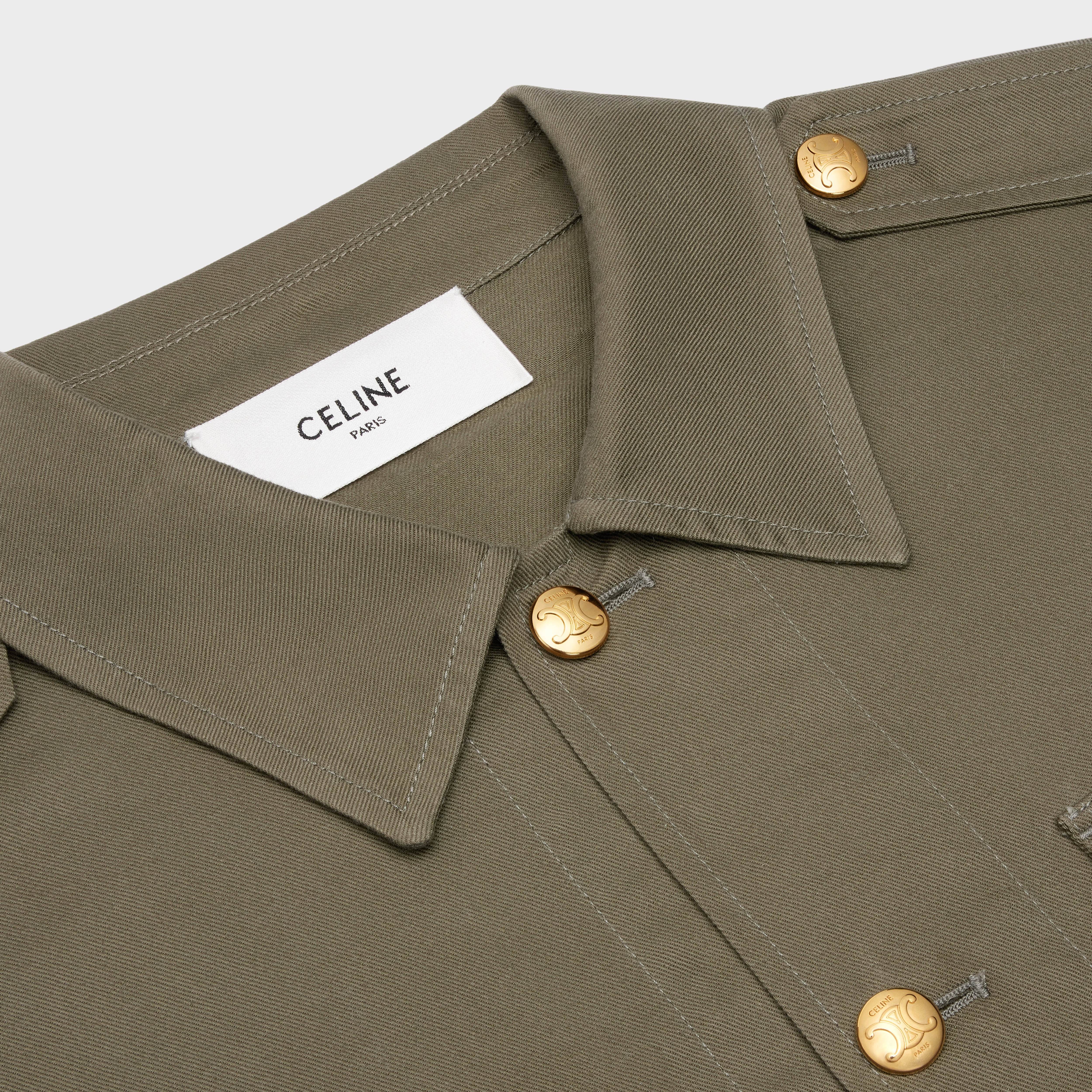 "saharienne" jacket in lightweight twill - 3