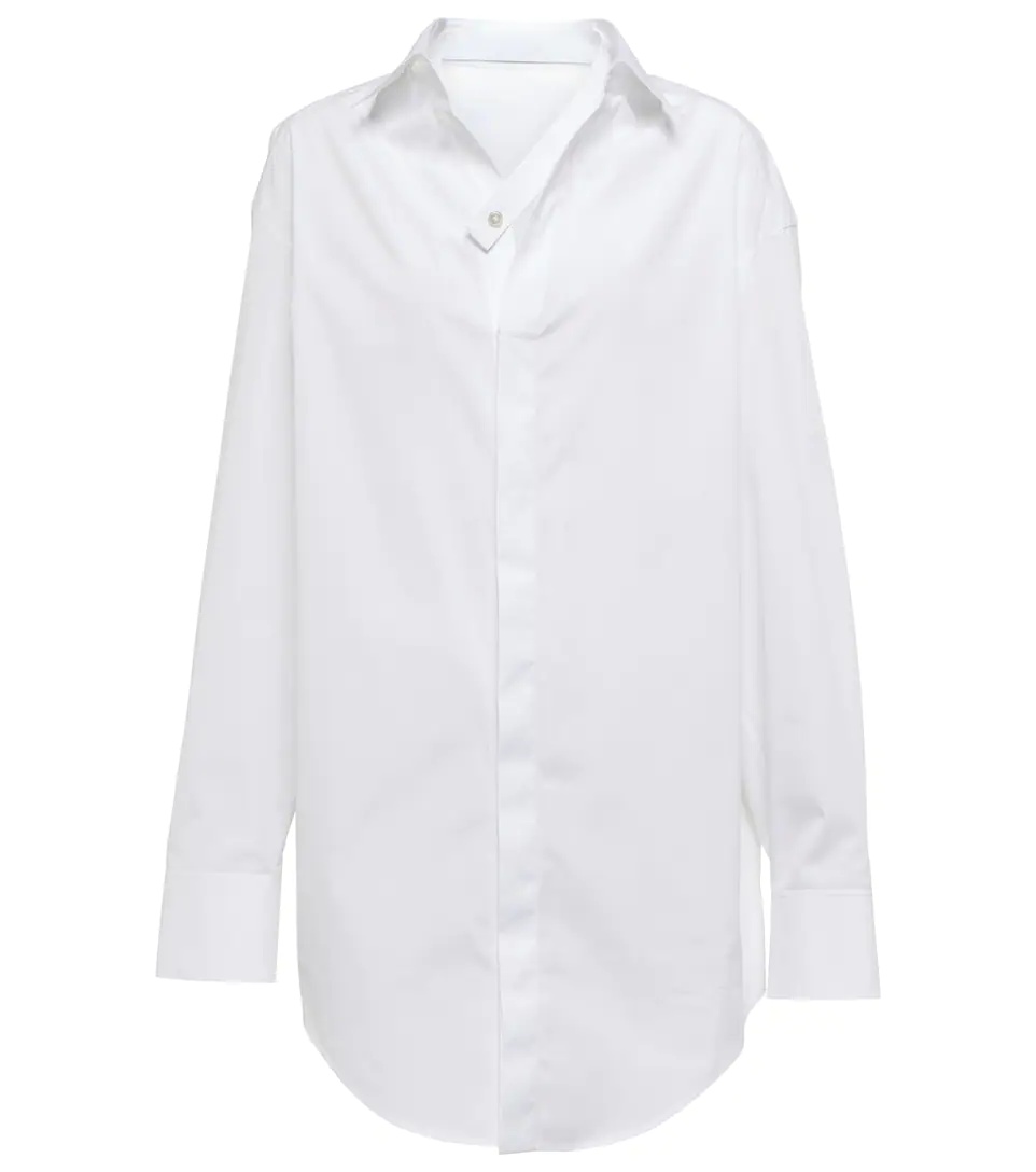 Cotton poplin shirt - 1