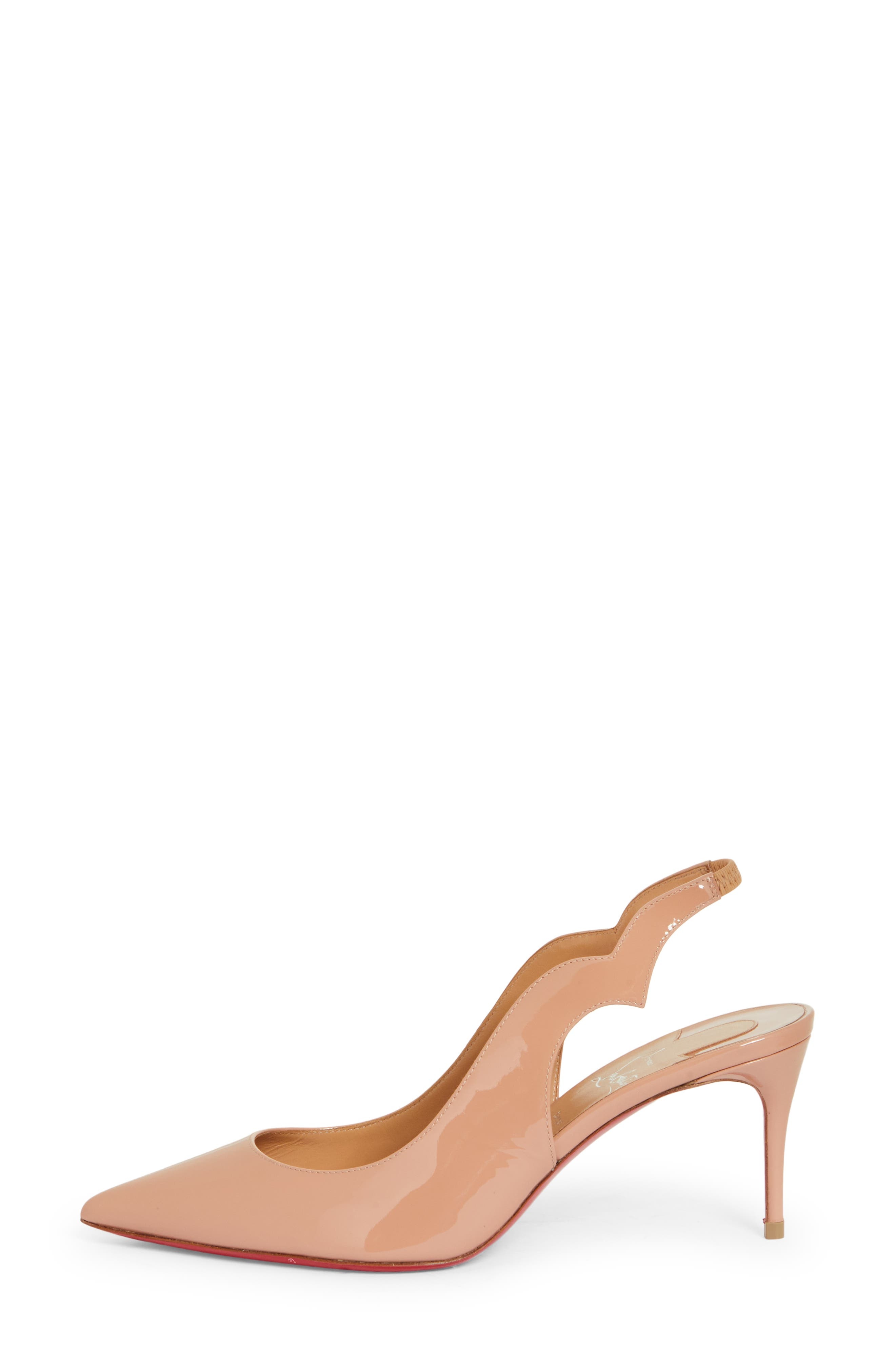 Christian Louboutin Hot Chick Pointed Toe Slingback Pump in N295 Beige/Lin Beige at Nordstrom - 3