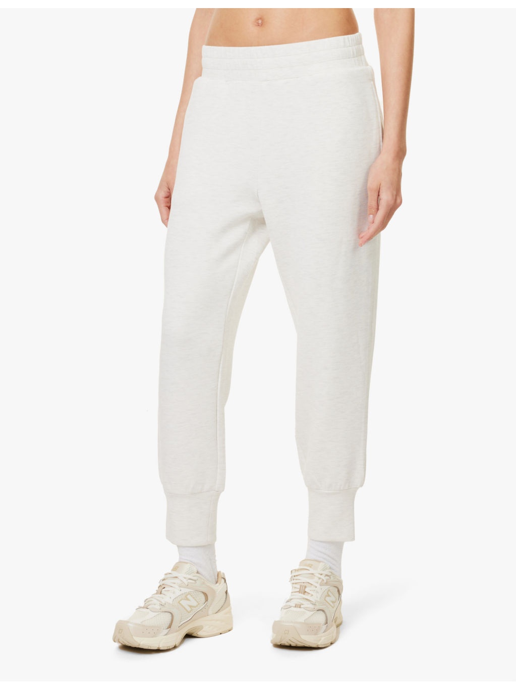 The Slim Cuff 25 relaxed-fit mid-rise stretch-jersey jogging bottoms - 3