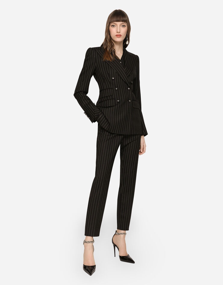 Pinstripe twill Turlington blazer - 3