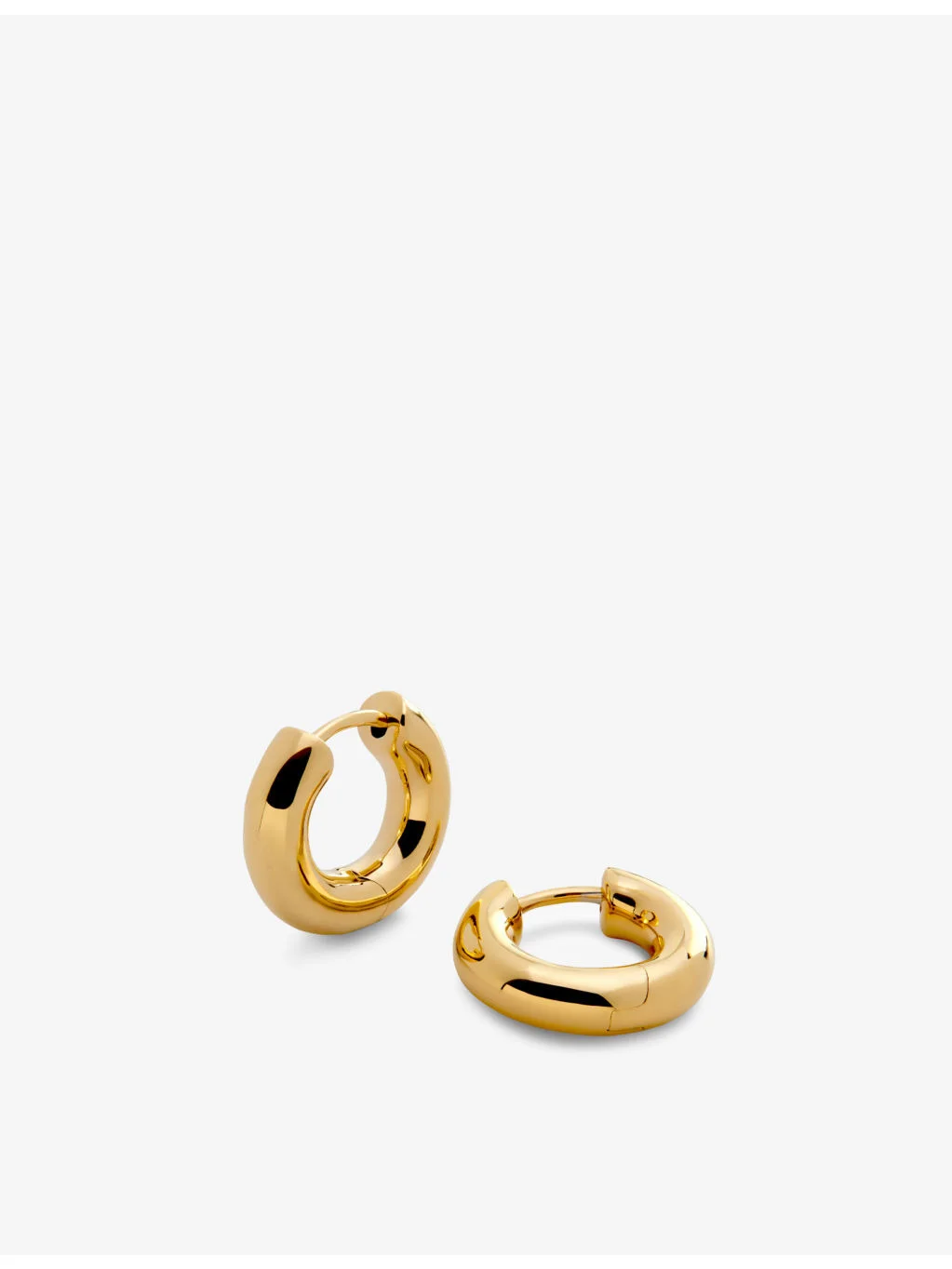 Essential Click 18ct gold vermeil sterling-silver huggie earrings - 1