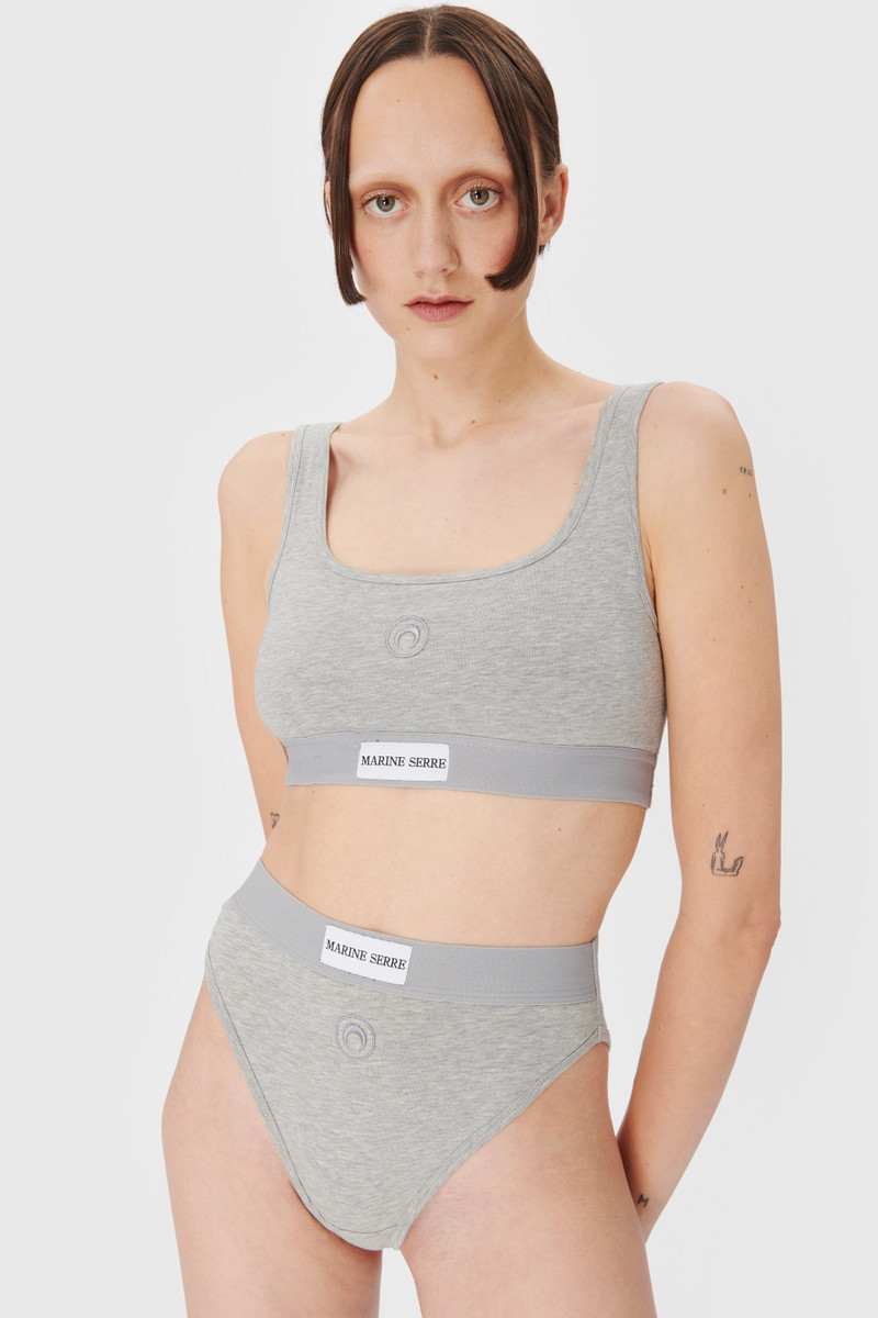 Marine Serre Organic Cotton Plain High-Waist Brief outlook