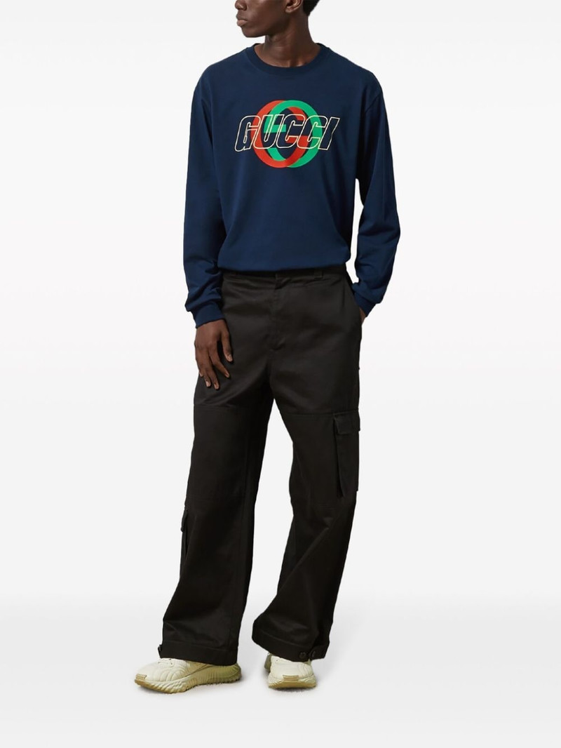 logo-print cotton T-shirt - 1