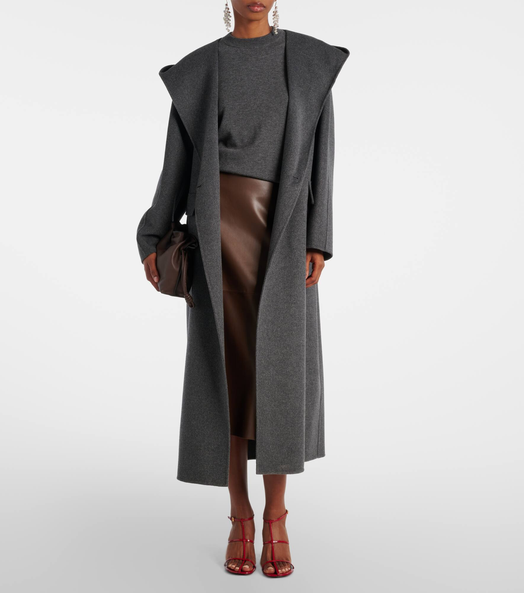 Cassia wool wrap coat - 2