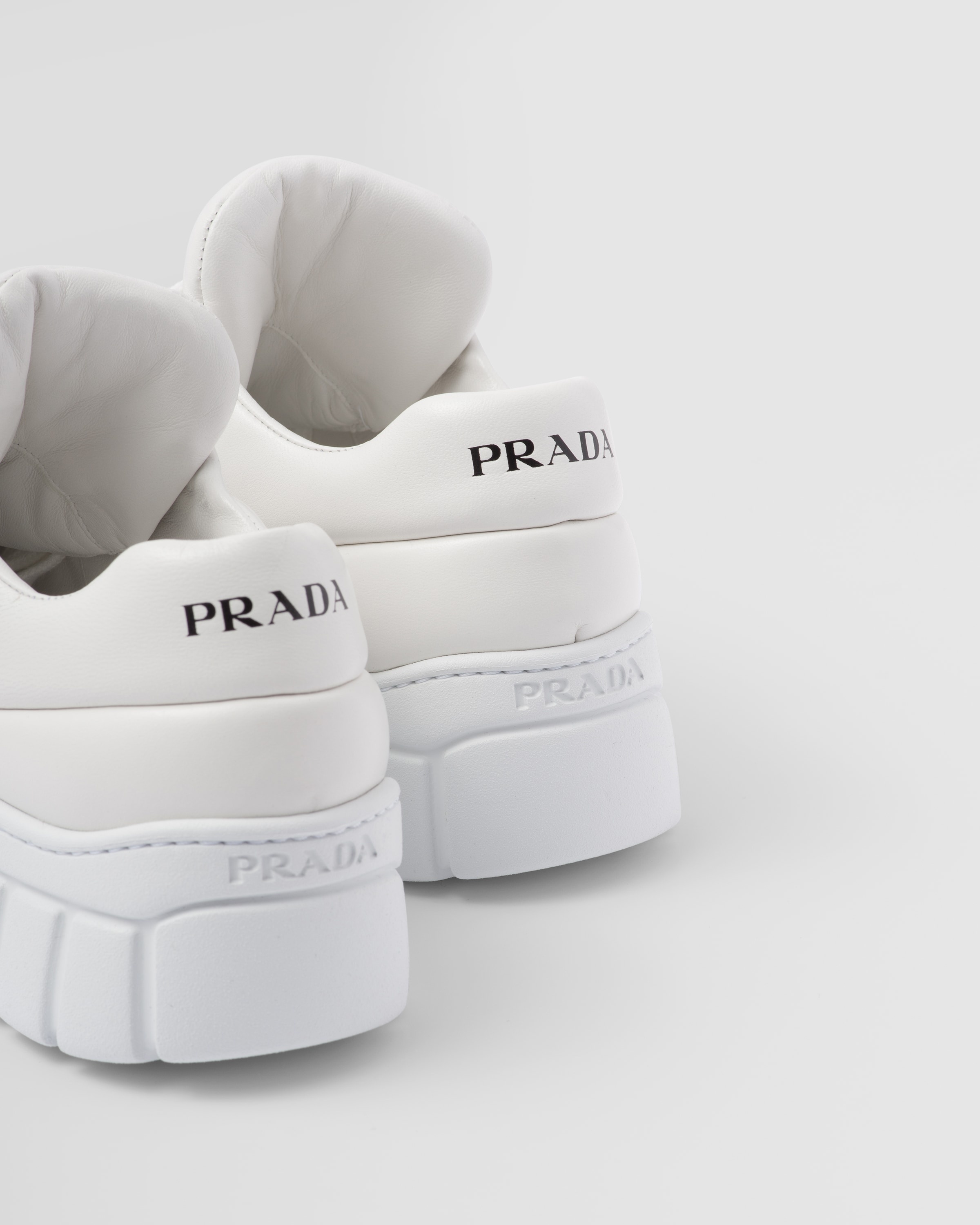 Padded nappa leather sneakers - 7