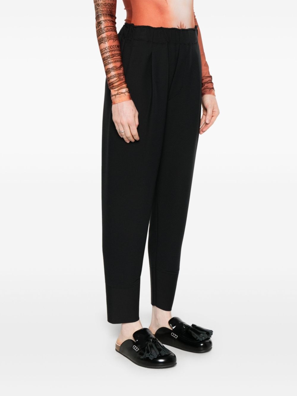 plissÃ© cropped trousers - 3