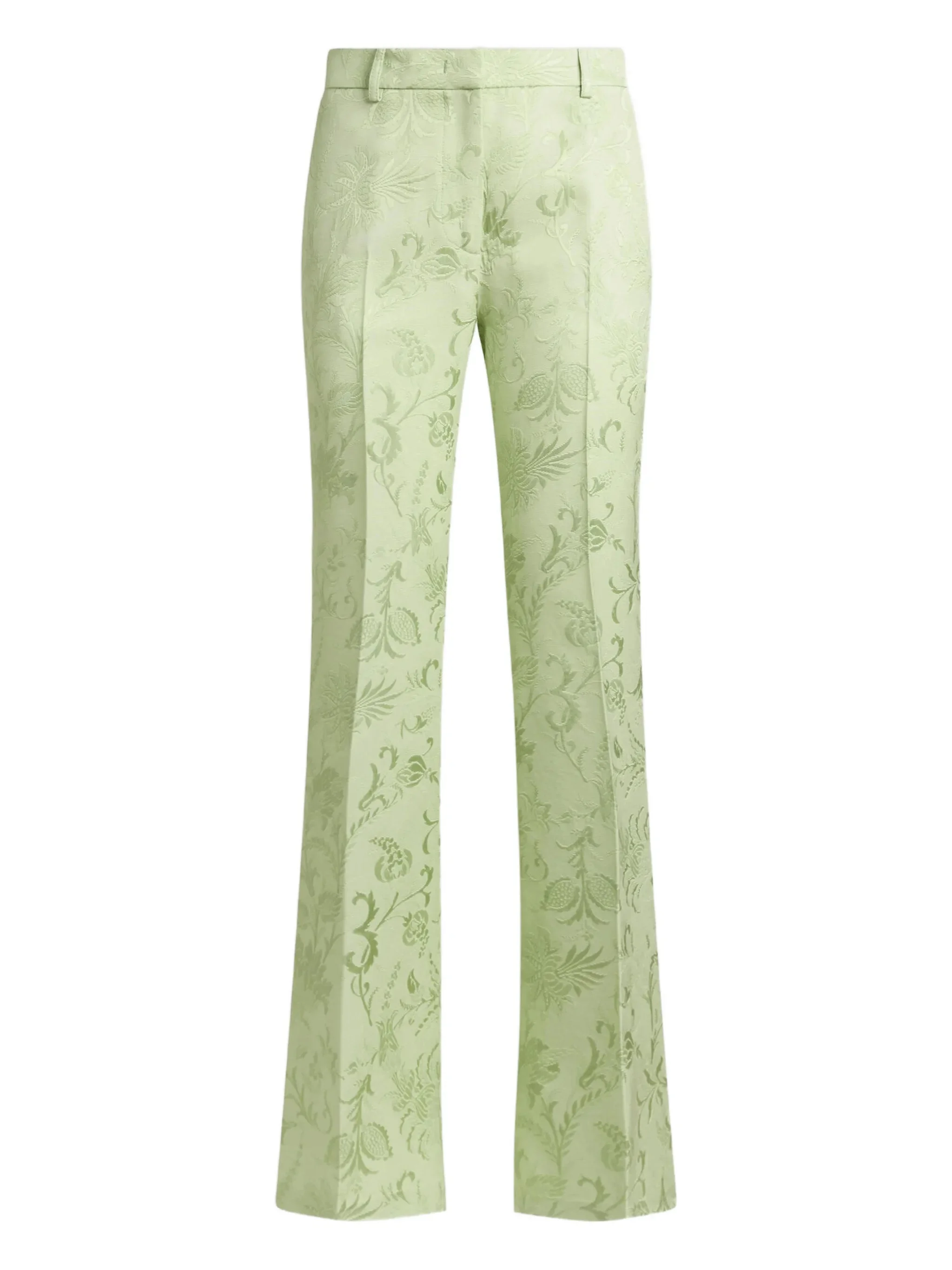 Etro Floral-motif Jacquard Trousers - 1