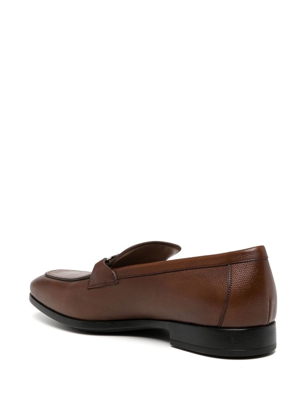 Gancini-trim leather moccasins - 3