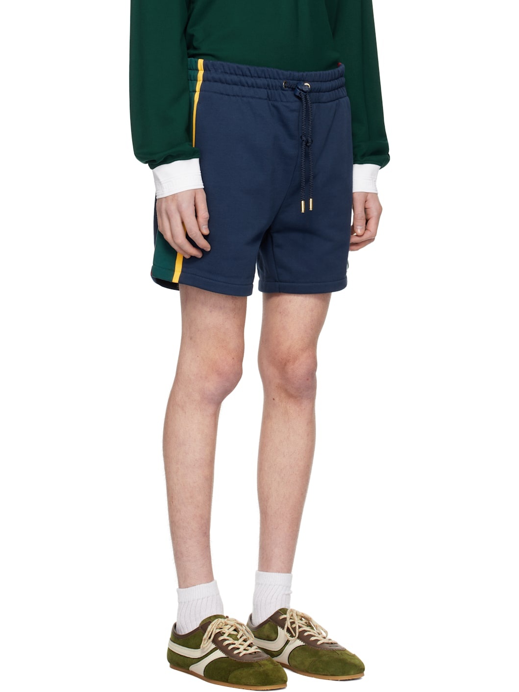 Navy Colourblock Shorts - 2