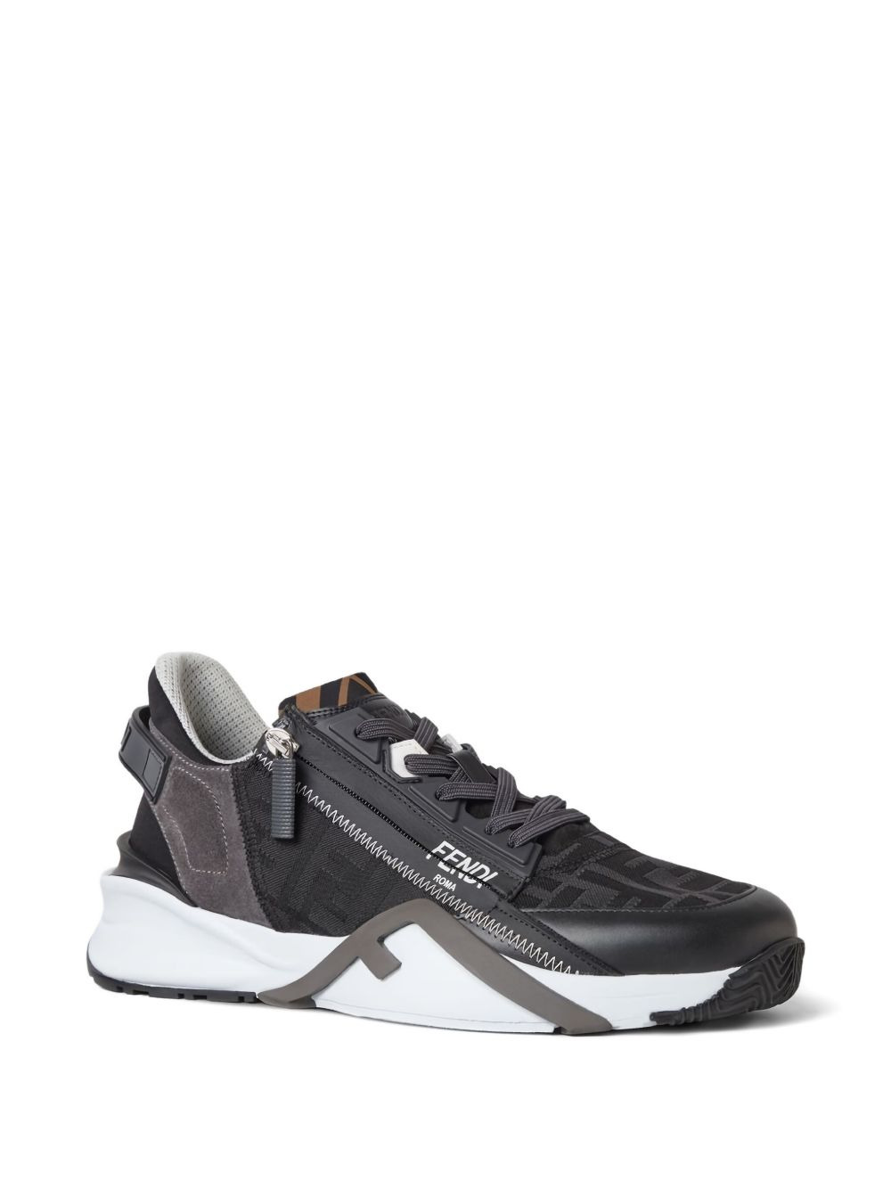zip-detail sneakers - 2