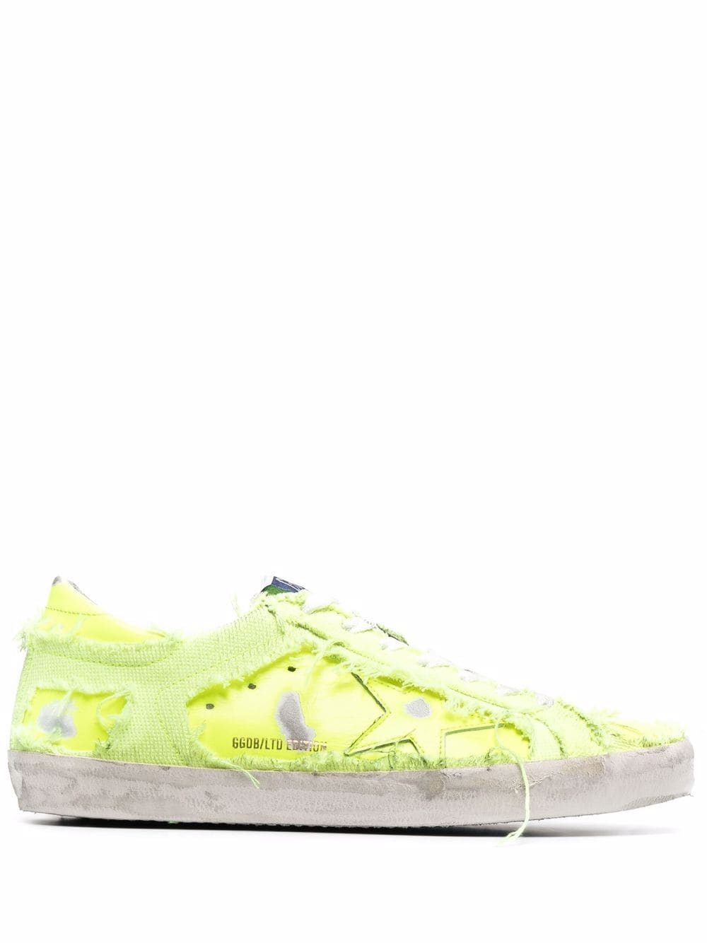 Superstar exposed-seam distressed sneakers - 1