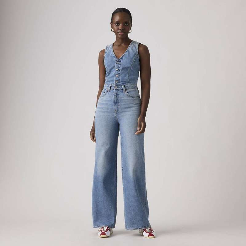 DENIM WIDE-LEG JUMPSUIT 3