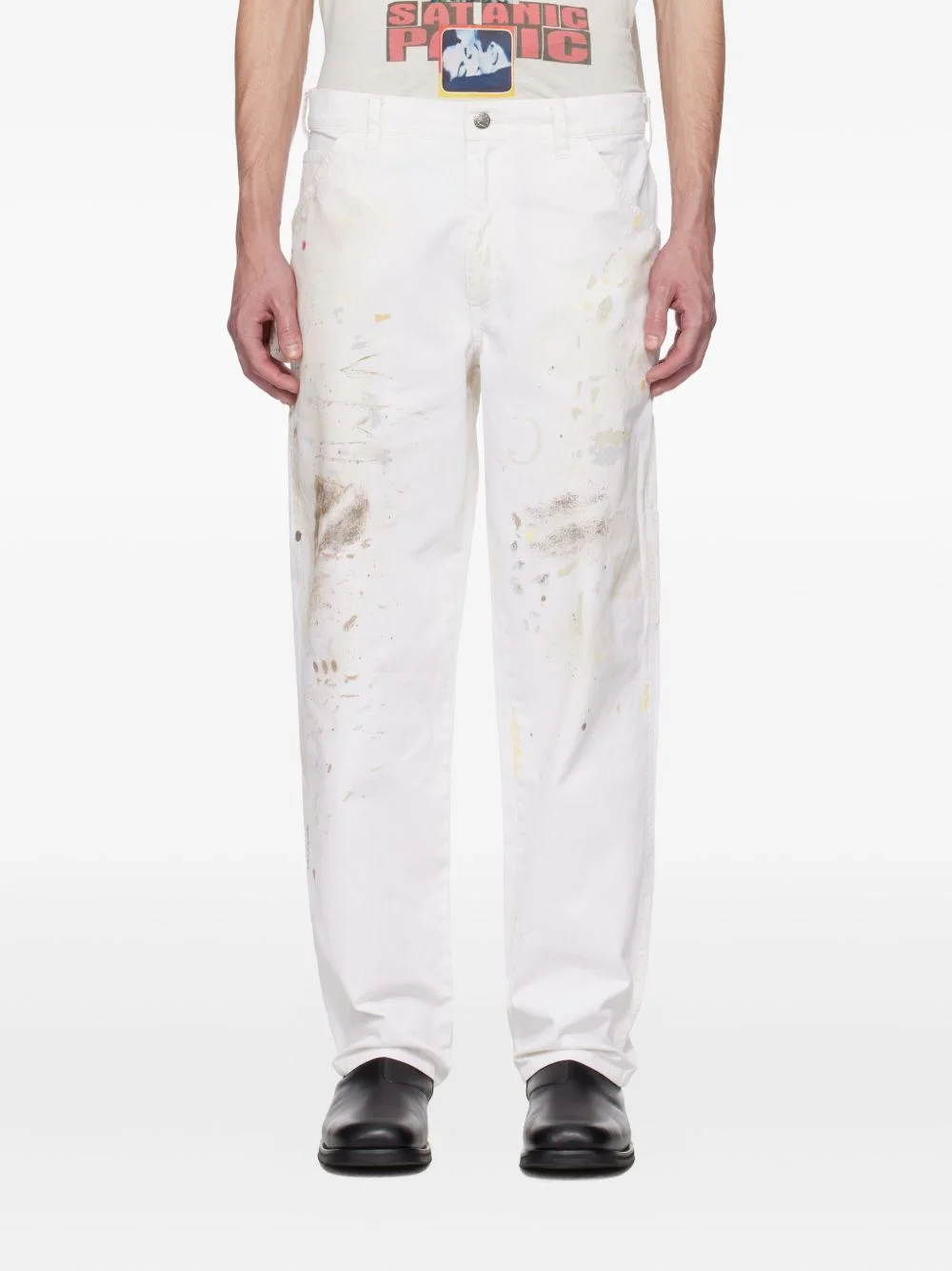 paint-splatter trousers - 1