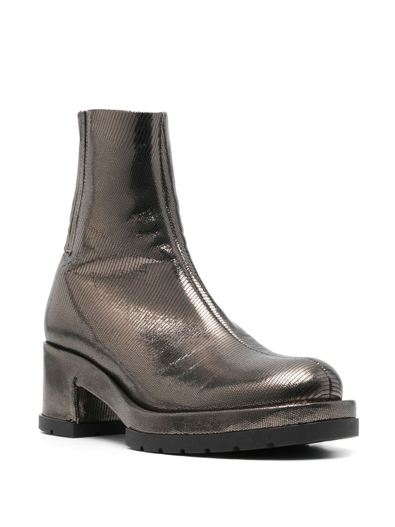 SAPIO lizard-skin effect boots outlook