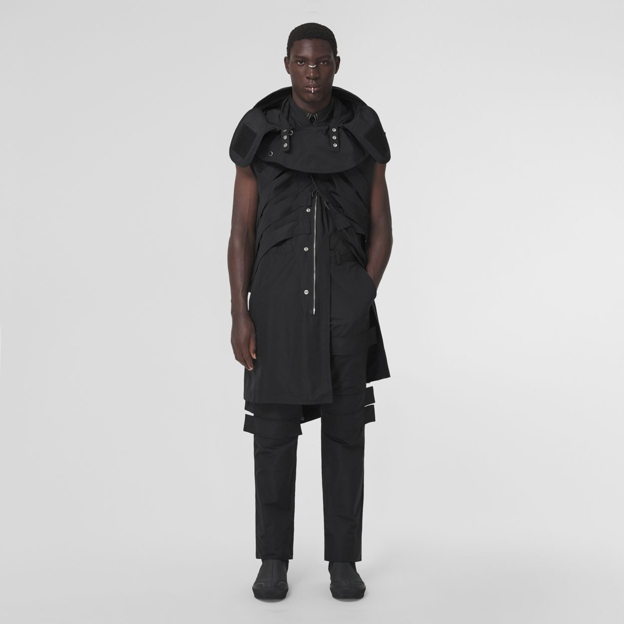 Panel Detail Technical Cotton Cargo Trousers - 2