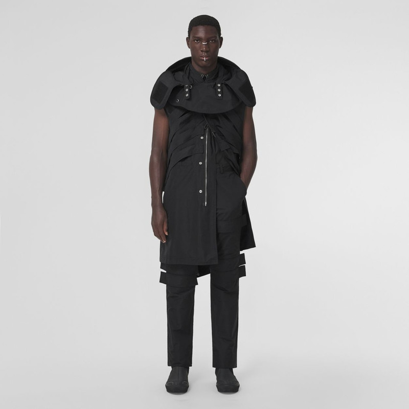 Burberry Panel Detail Technical Cotton Cargo Trousers outlook