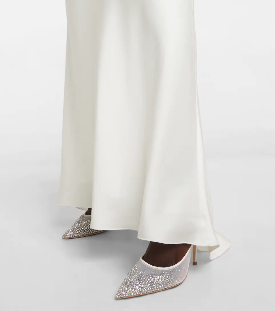 Love 100 crystal-embellished pumps - 4