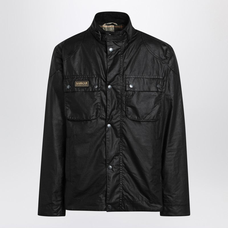 Barbour BLACK WAXED INTERNATIONAL JACKET outlook