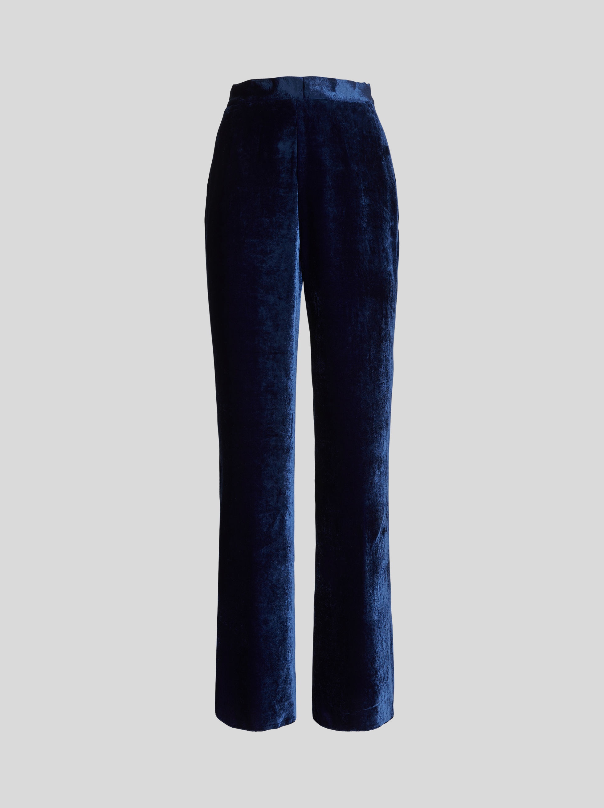 VELVET PALAZZO TROUSERS - 1