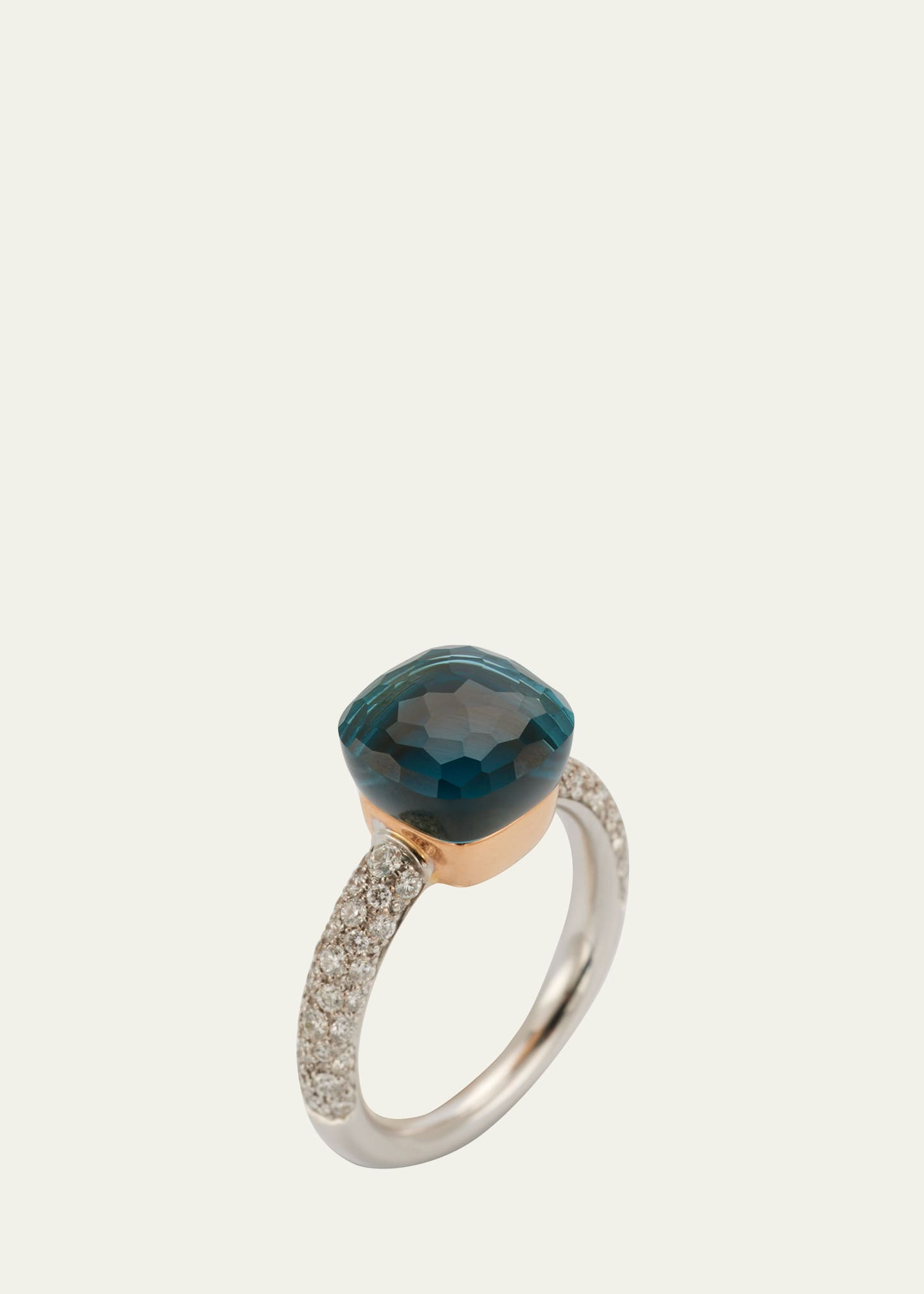 Nudo Classic 18K Gold Ring with Blue Topaz and Turquoise - 3