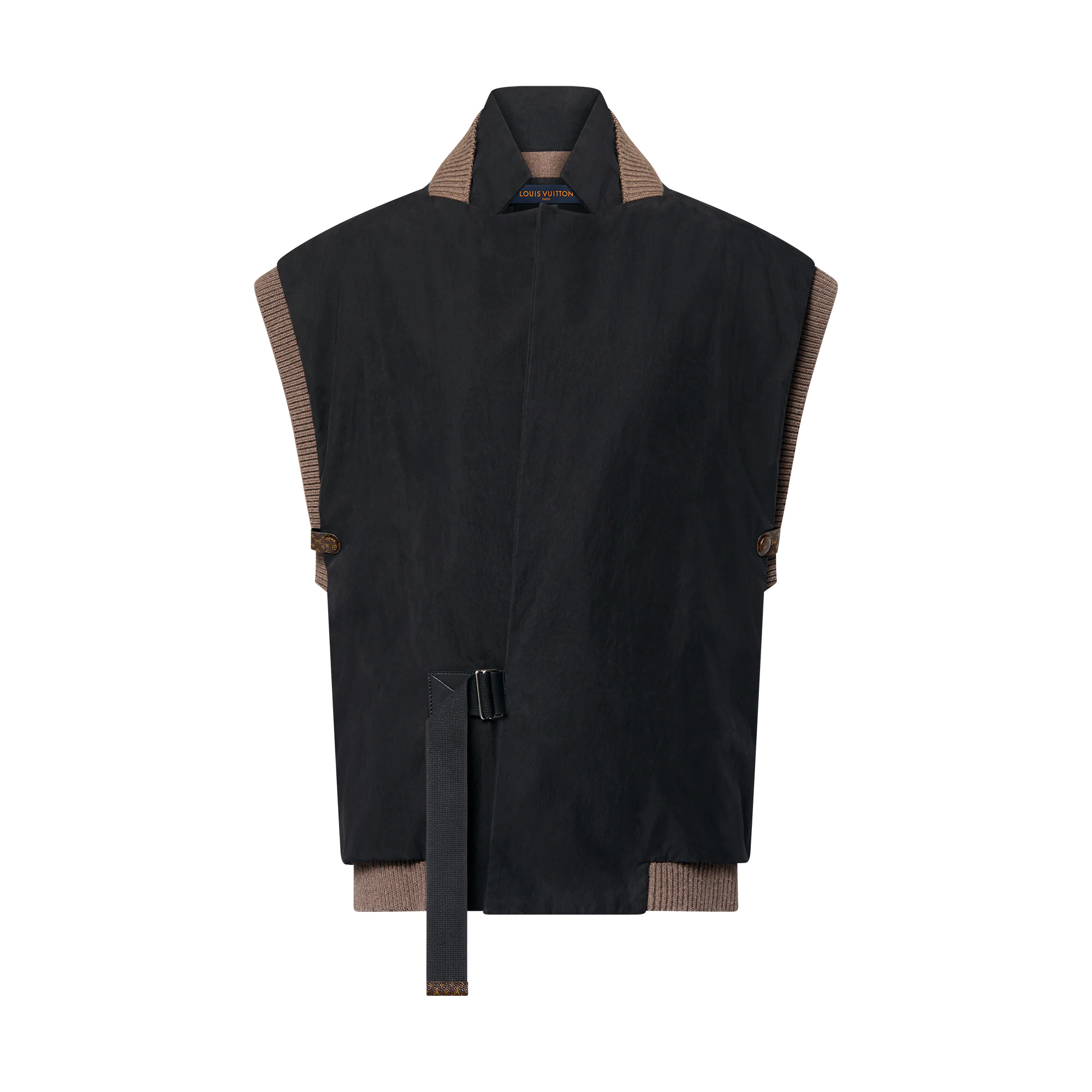Sleeveless Utility Strap Jacket - 1