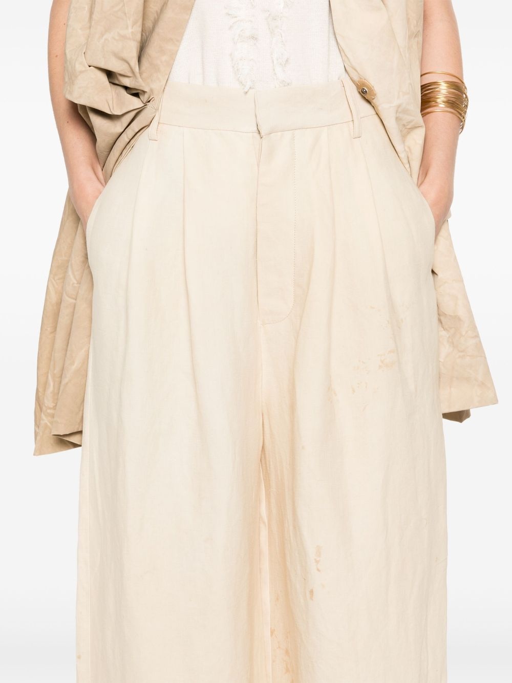 pleat-detailed trousers - 5
