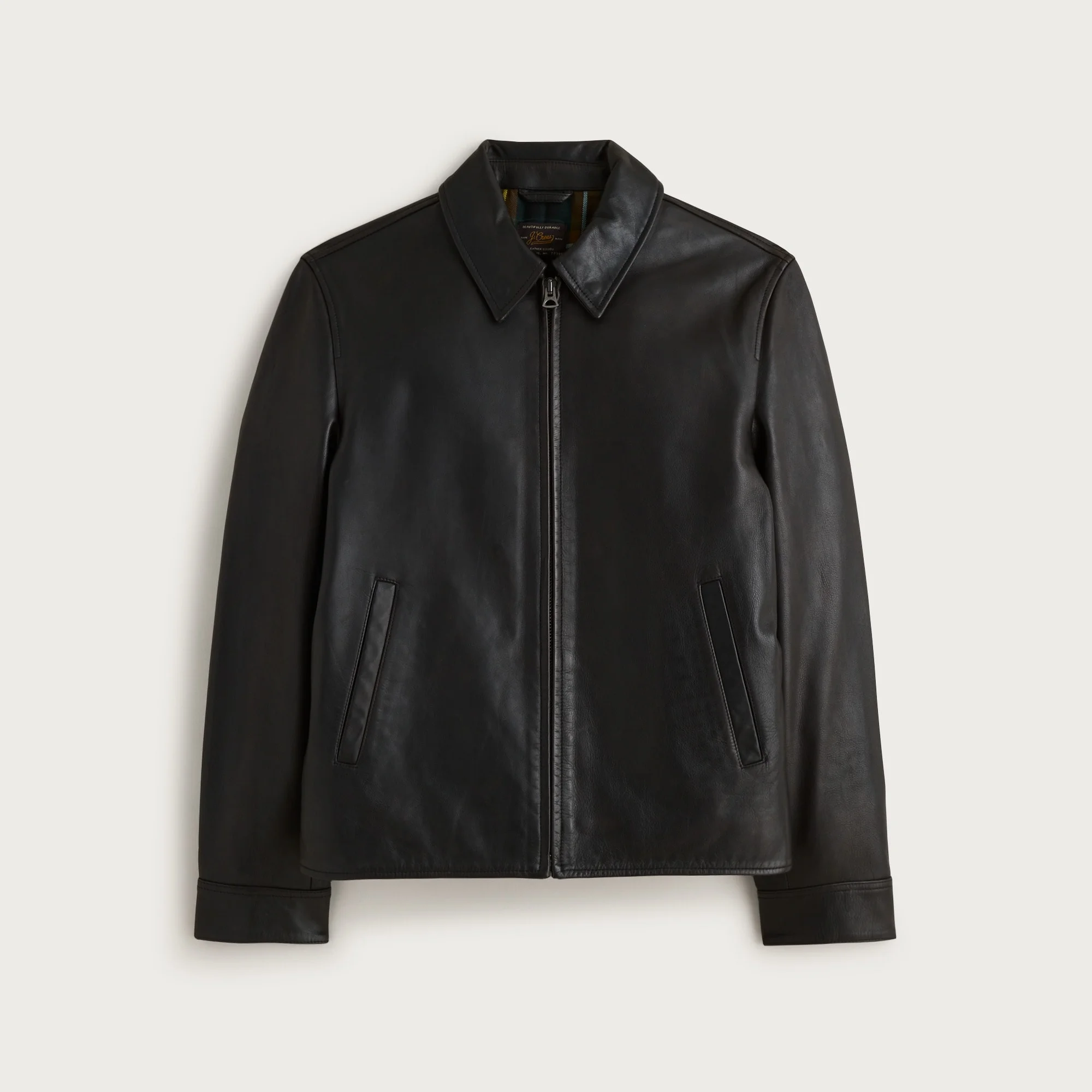 Moto jacket in Italian broken-in leather - 1