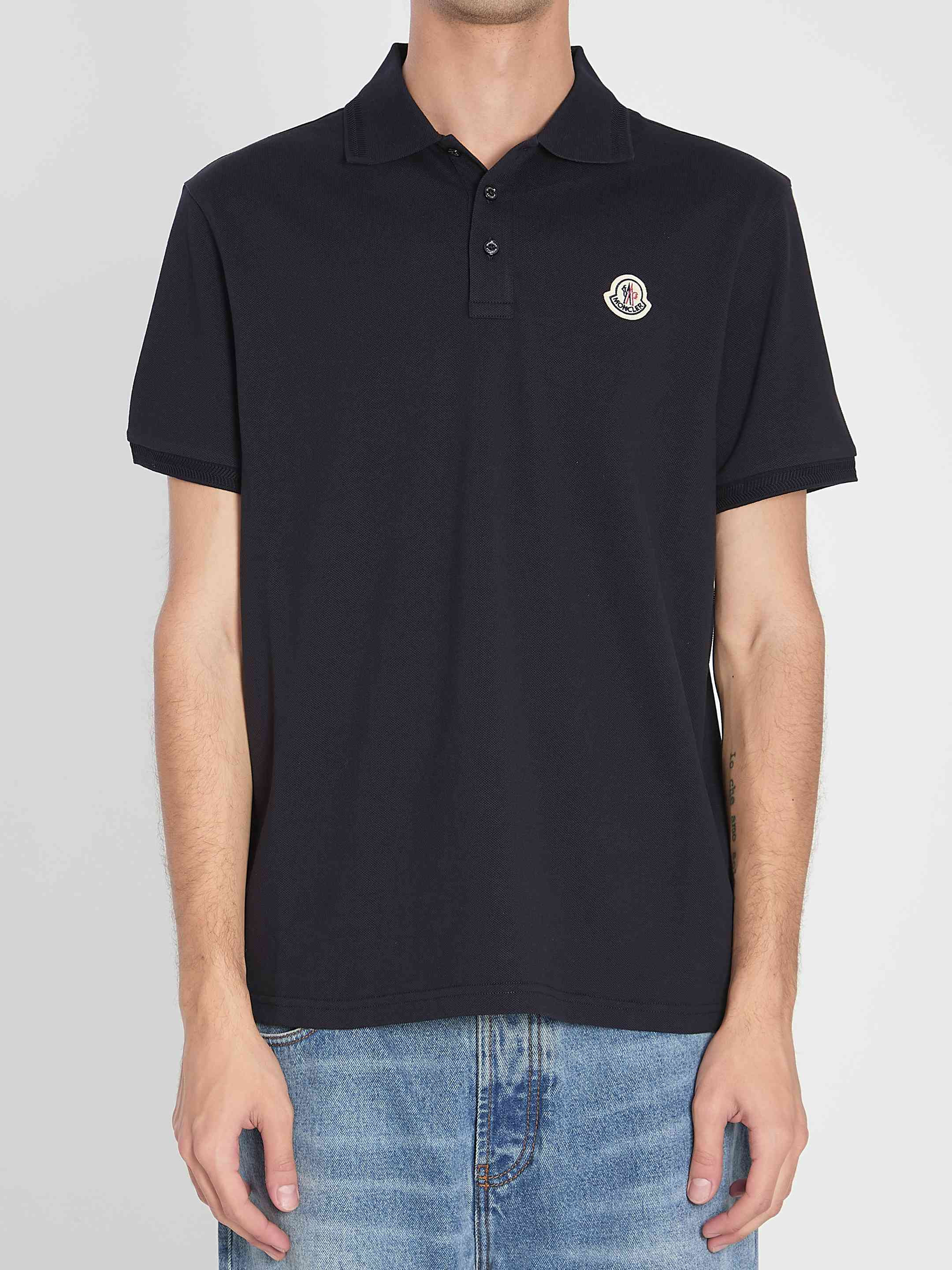 Moncler Men Navy Polo - 1