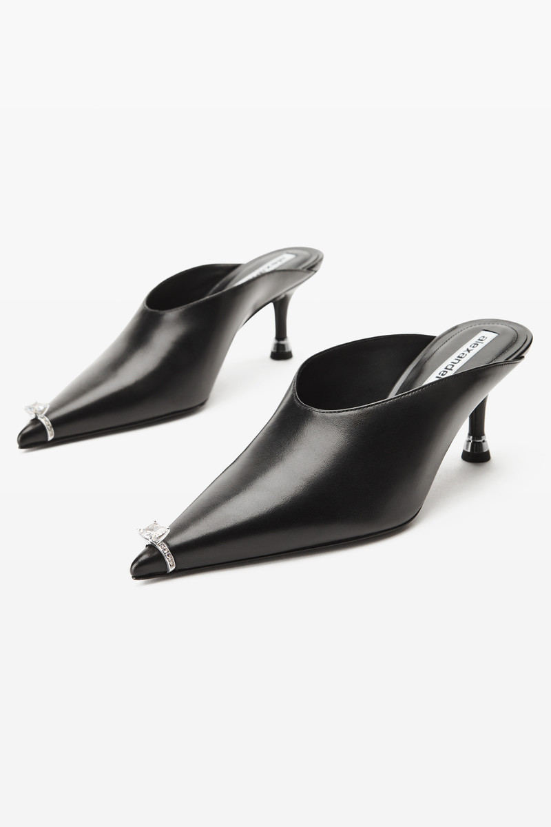 Akilita Ring Mule in leather 65mm 2
