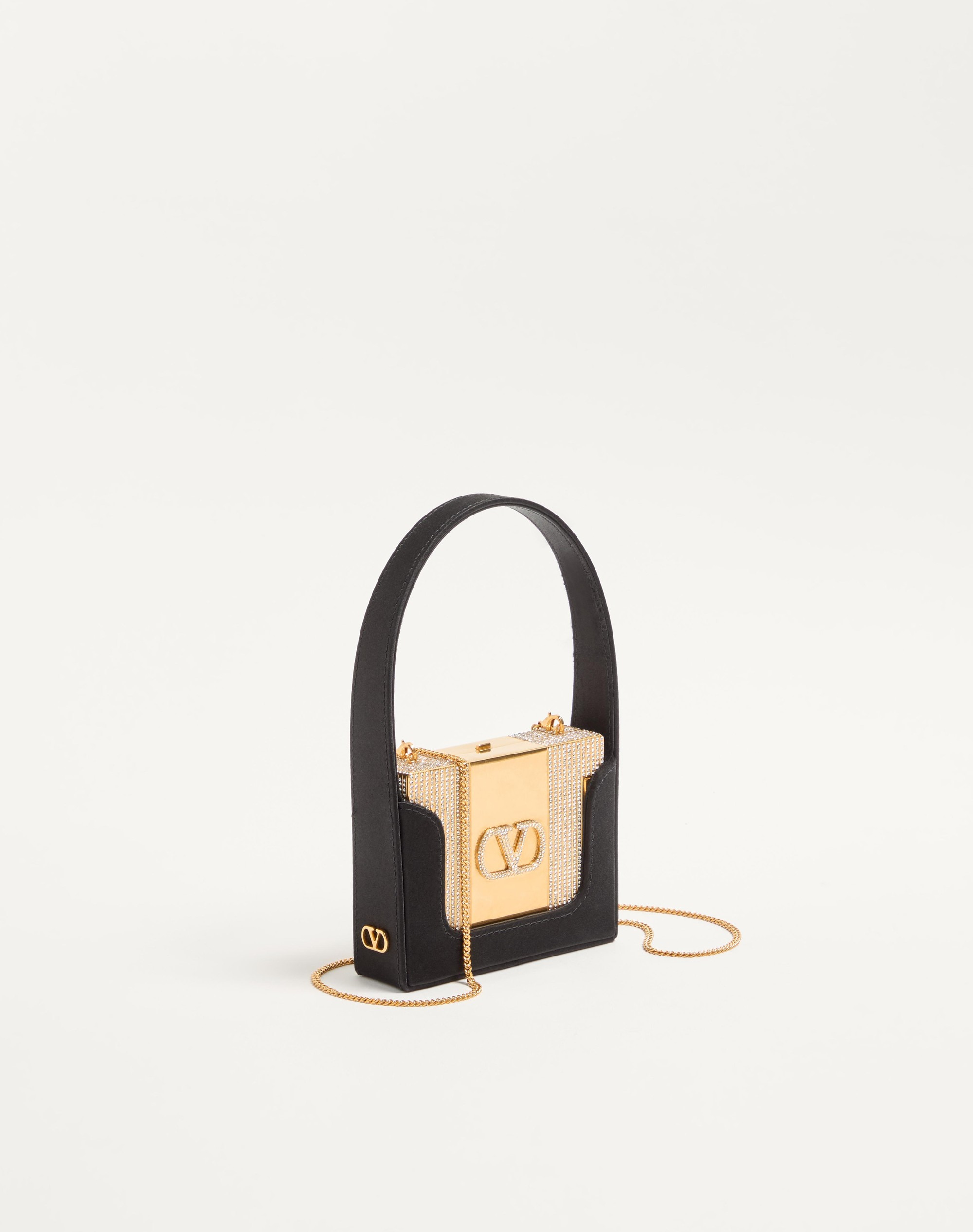 VALENTINO GARAVANI MINAUMORPHE MINAUDIÈRE IN METAL WITH SWAROVSKI® CRYSTALS AND SATIN CASE - 2
