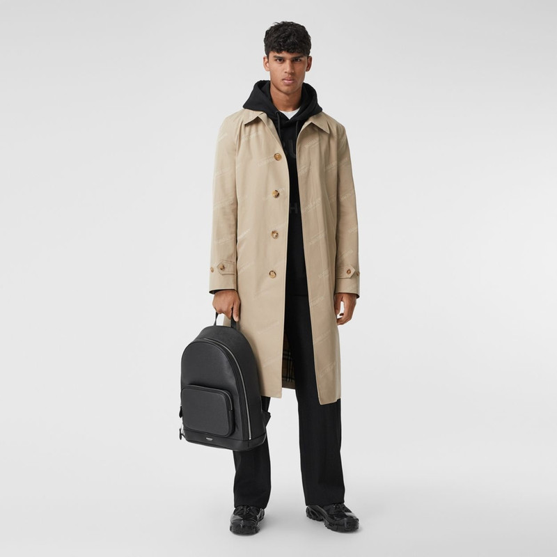 Grainy Leather Backpack 7