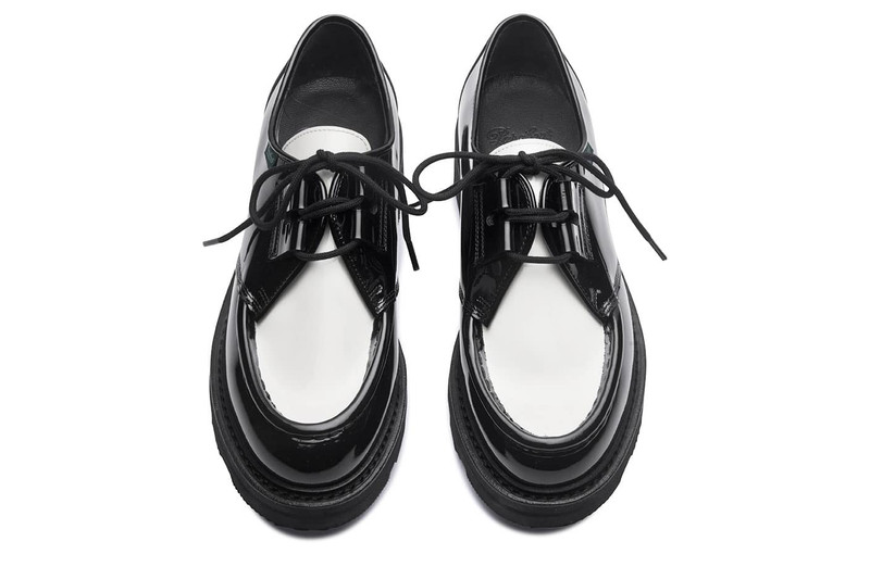 Beaubourg Black/Cream Varnish - Rubber Sole 4
