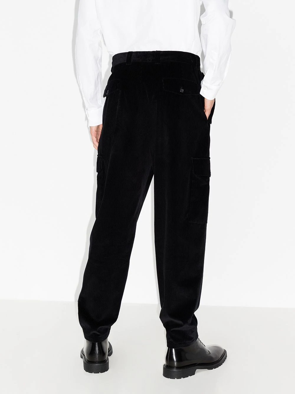 corduroy cargo trousers - 3