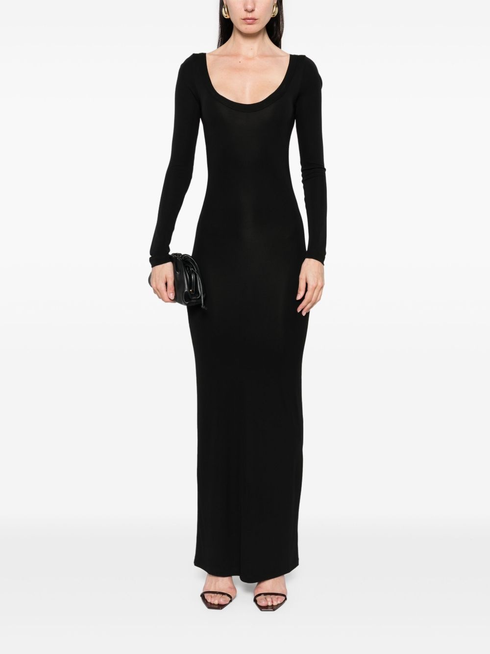 scoop-neck maxi dress - 2