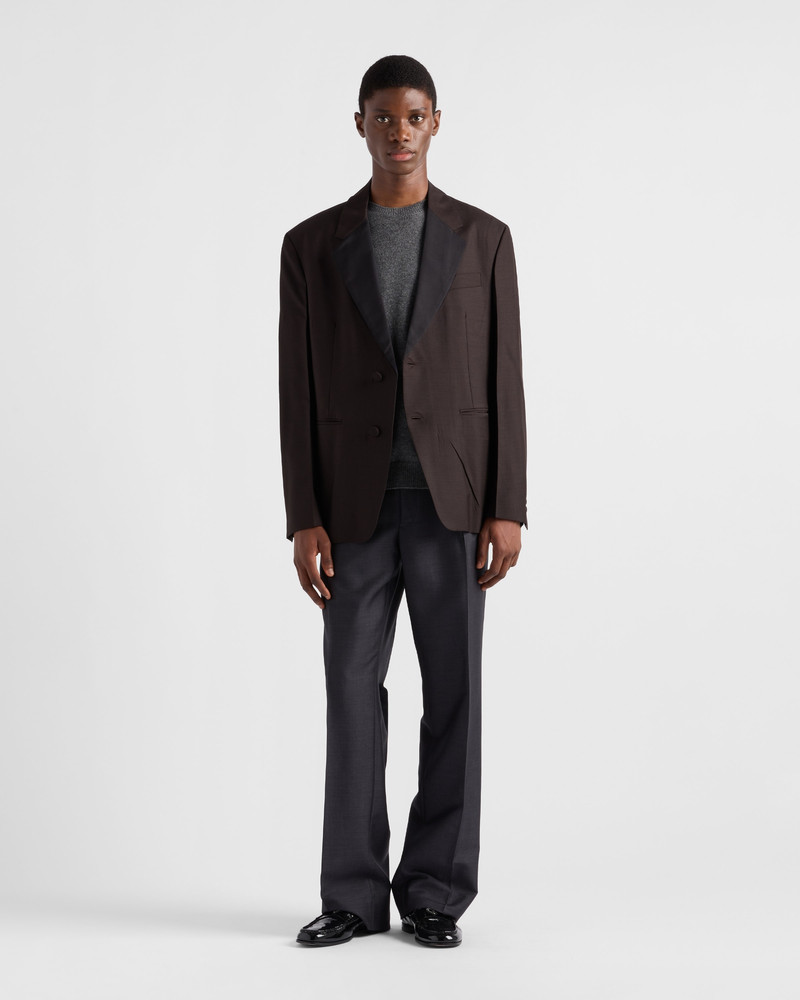 Prada Mohair wool single-breasted jacket outlook