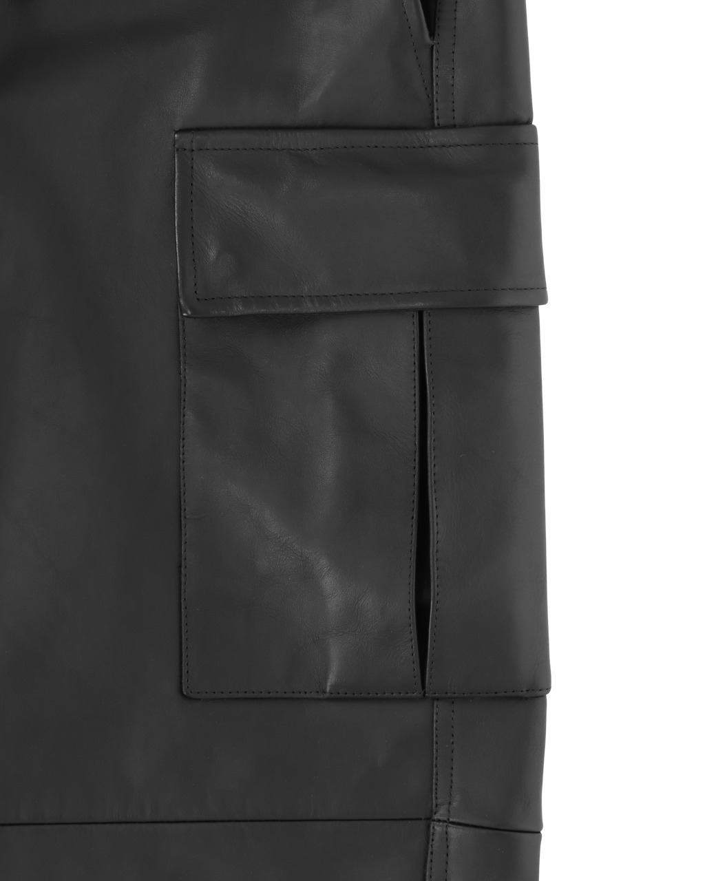 LEATHER CARGO PANT - 7