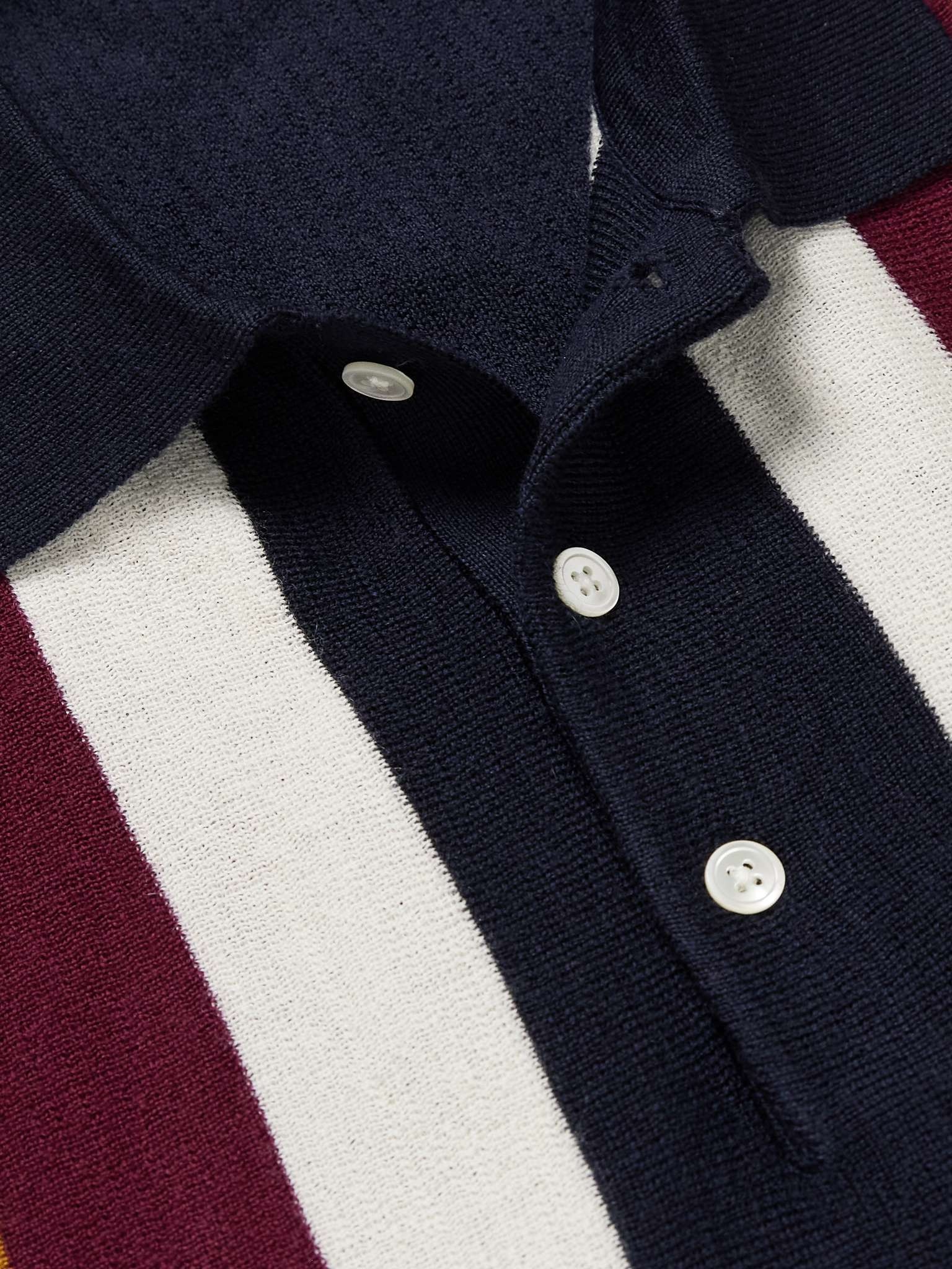 Striped Wool Polo Shirt - 4