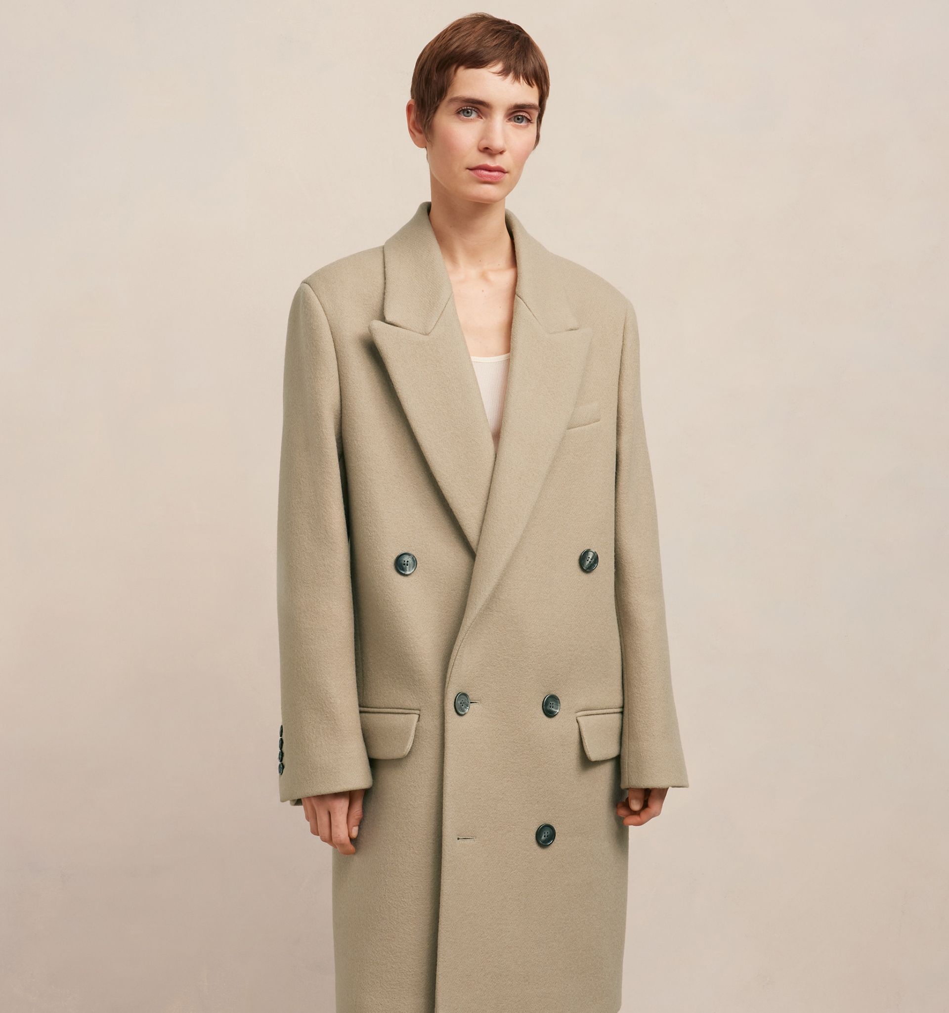 Double Breasted Coat - 6