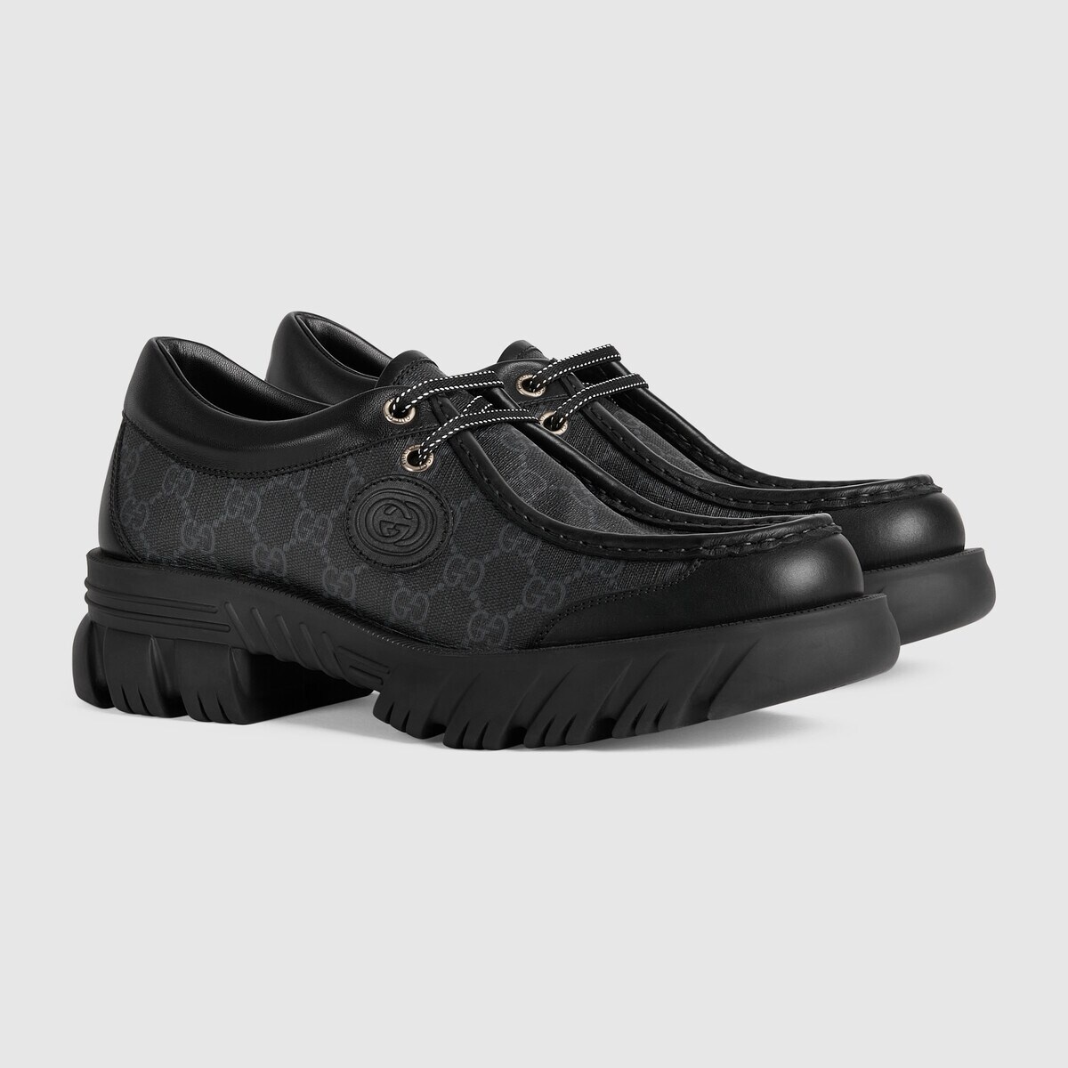 Men's lace-up with Interlocking G - 2