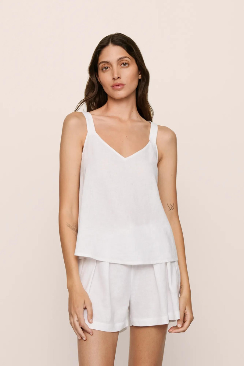 eberjey Linen Blend V Neck Cami outlook