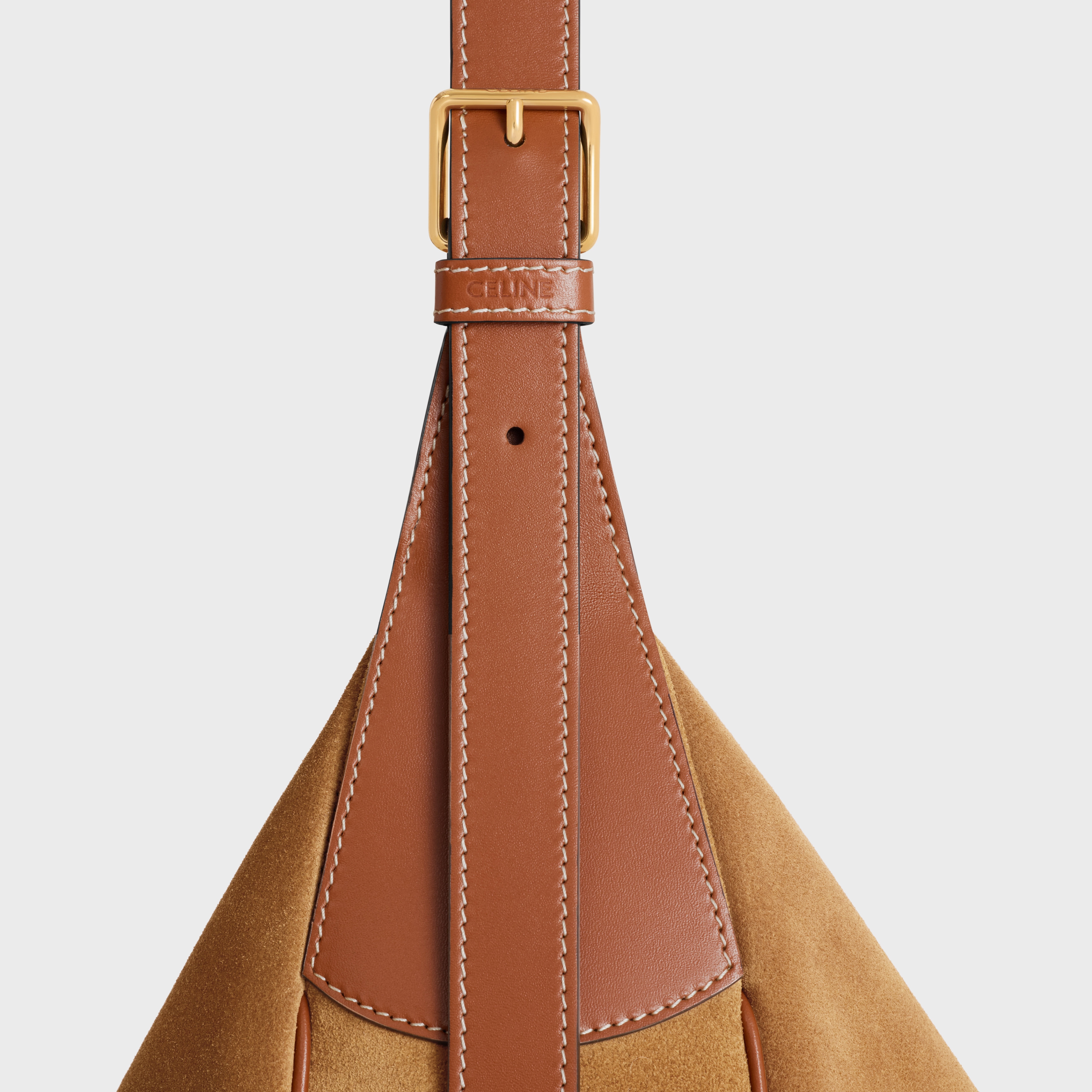ショルダーバッグ・ポシェット CELINE LARGE HELOISE CUIR TRIOMPHE BAG IN SUEDE CALFSKIN CELINE LARGE HELOÏSE CUIR TRIOMPHE BAG in SUEDE CALFSKIN