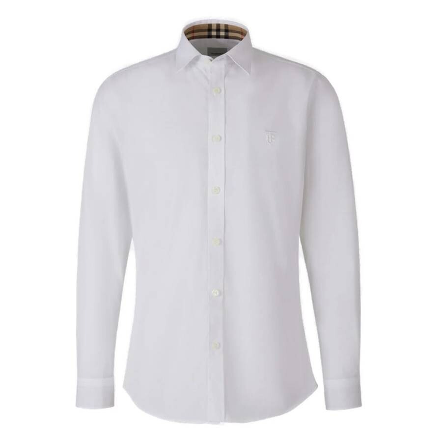 Burberry Sherwood Cotton Shirt In White - 1