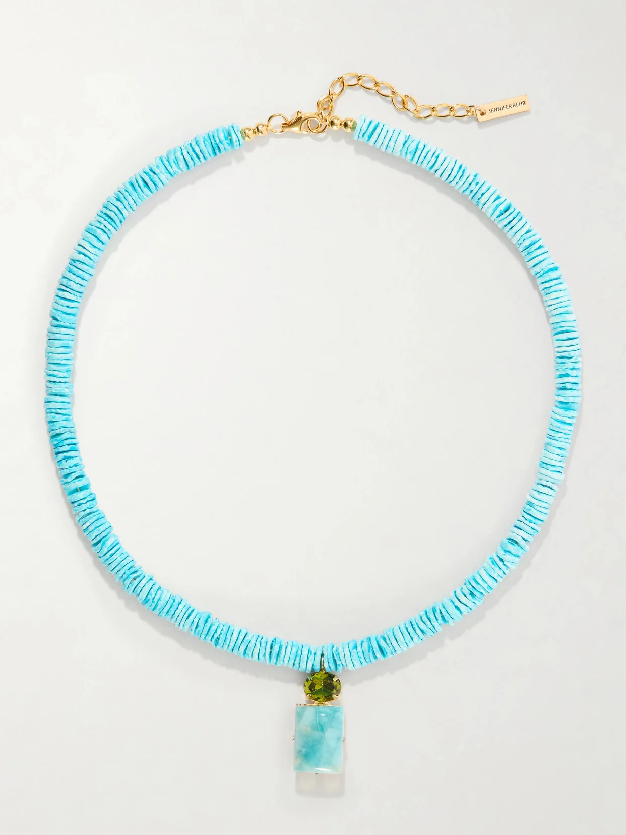 Alette Gold-tone Crystal And Stones Necklace - 1