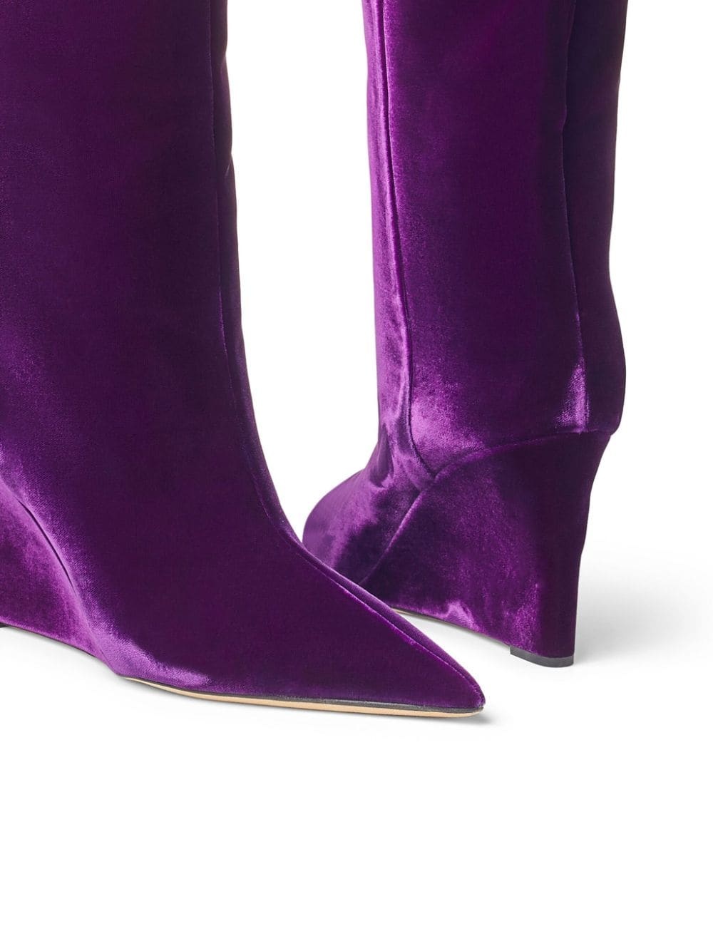 Blake 85mm velvet boots - 5