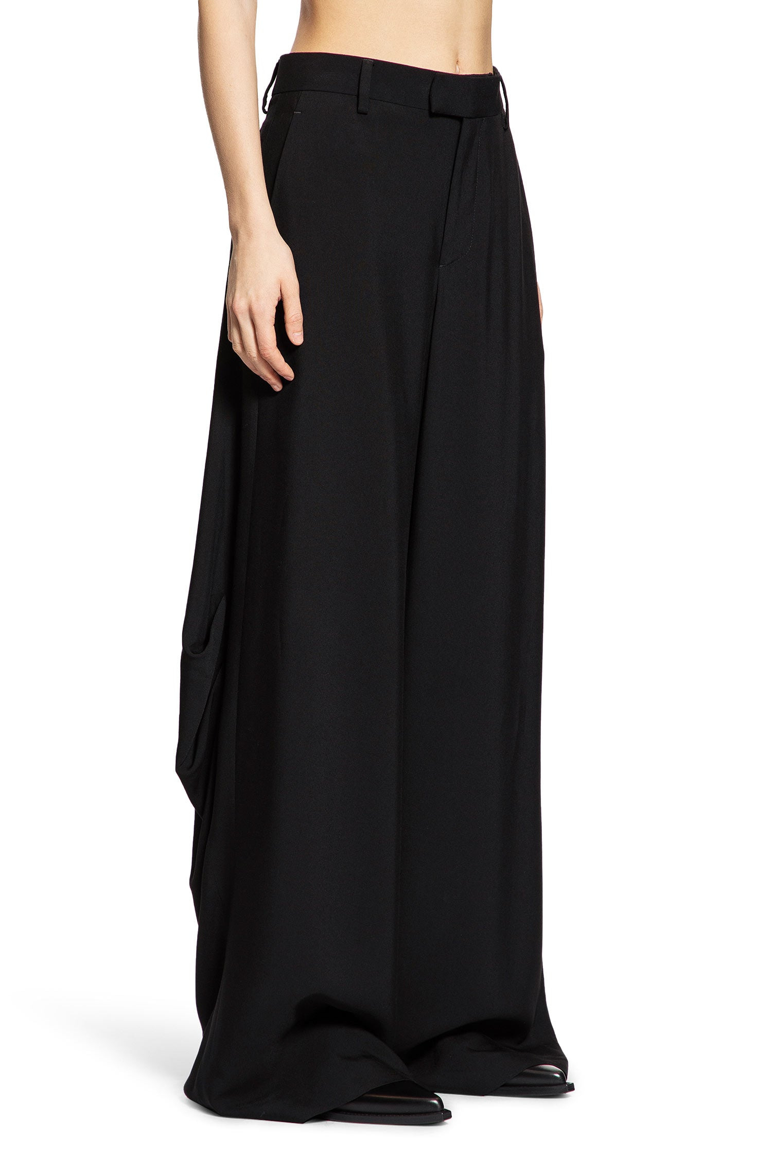 Odeta Draped Comfort Trousers - 2
