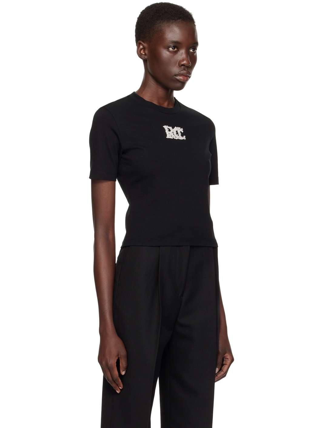 Black Embellishment T-Shirt - 2