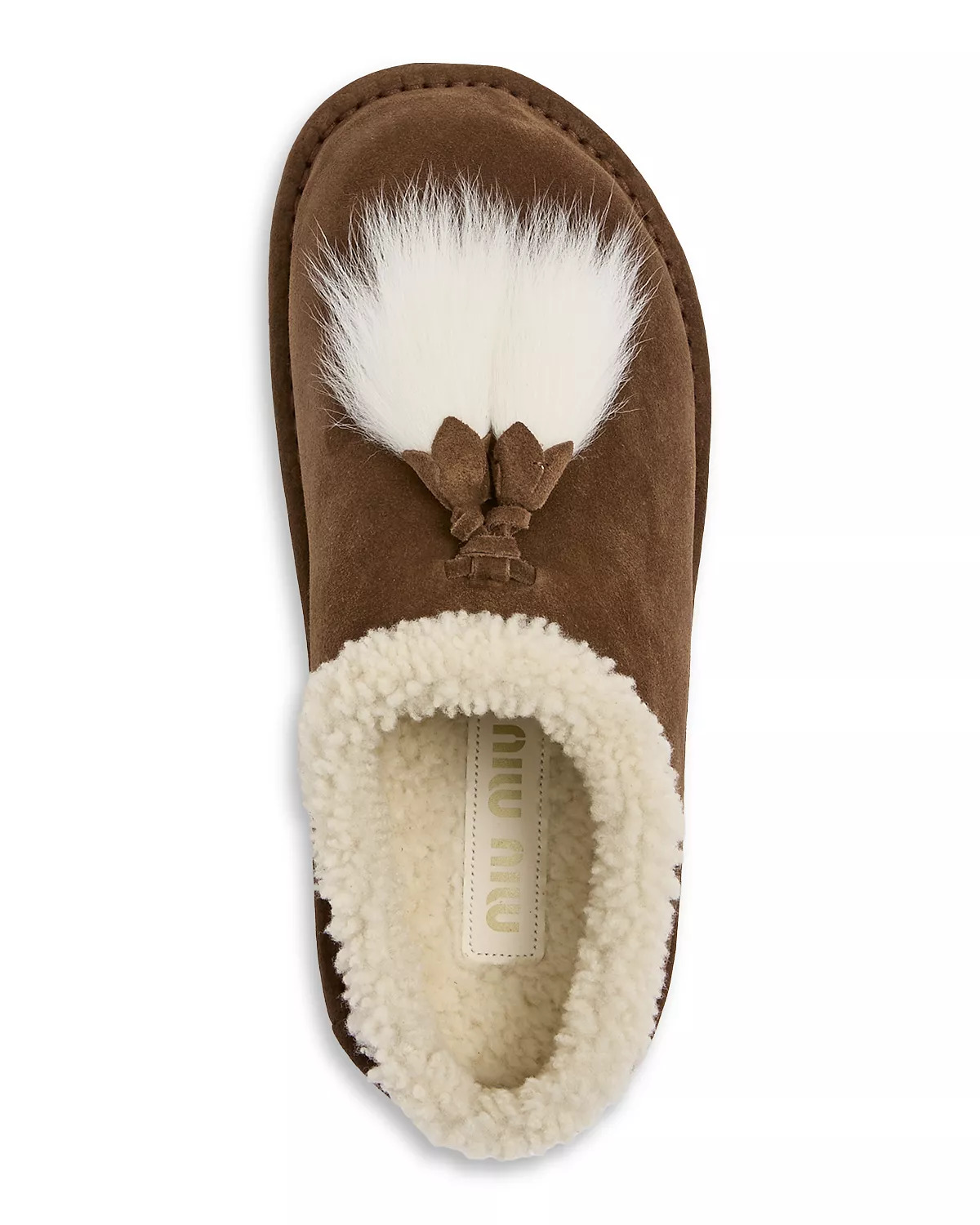 Women's Shearling Tassel Slippers - 3